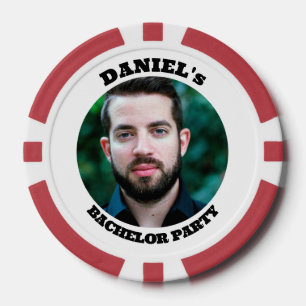 Personalisierte Junggesellenabschied-Fotos Pokerchips