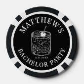 Personalisierte Junggesellenabschiedsparty Pokerchips (Rückseite)