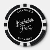 Personalisierte Junggesellenparty Pokerchips (Vorderseite)