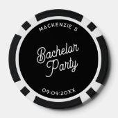 Personalisierte Junggesellenparty Pokerchips (Rückseite)