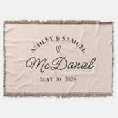 Personalisierte Junggesellinnen-Abschied-Decke als Decke (Vorderseite)