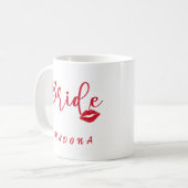 Personalisierte Junggesellinnenabschied-Braut Kaffeetasse (Vorderseite Links)