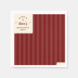 Personalisierte Junggesellinnenabschied-Cocktailse Serviette