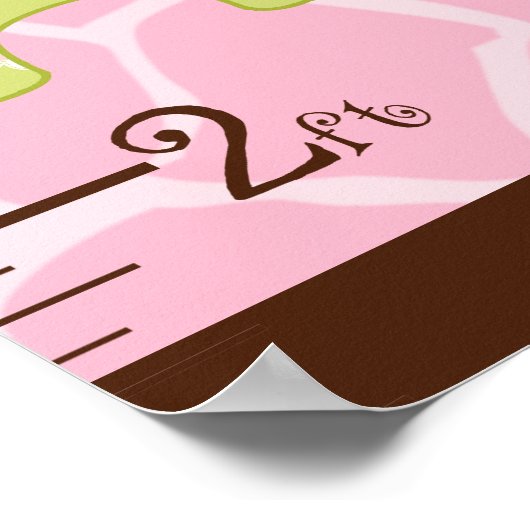 Personalisierte Jungle Jill Growth Chart #2 Poster (Ecke)