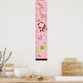 Personalisierte Jungle Jill Growth Chart #2 Poster (Küche)