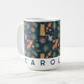 Personalisierte Jungle Leopard-Tasse | Custom Kids Kaffeetasse (Vorderseite Links)