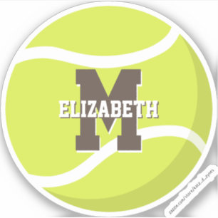 personalisierte Jungs Tennisspielerin Aufkleber