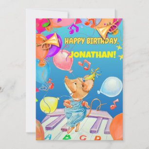 Personalisierte Jungs zum Geburtstag Danke Karte