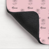 Personalisierte Juni Rose Geburtstag Blume Geschen Mousepad (Ecke)