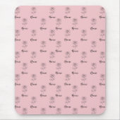 Personalisierte Juni Rose Geburtstag Blume Geschen Mousepad (Vorne)