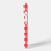Personalisierte Juni-Rosen-Gingham-Handyhülle Case-Mate iPhone Hülle (Rückseite / Links)