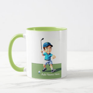 Personalisierte Junior Golfer Combo-Tasse Tasse