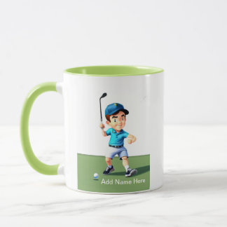 Personalisierte Junior Golfer Combo-Tasse Tasse
