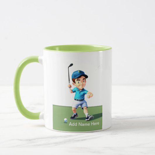 Personalisierte Junior Golfer Combo-Tasse Tasse (Links)