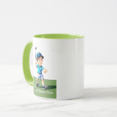 Personalisierte Junior Golfer Combo-Tasse Tasse (Vorderseite Links)