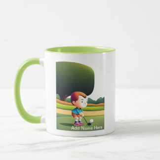 Personalisierte Junior Golfer Combo-Tasse Tasse