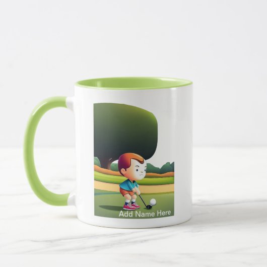 Personalisierte Junior Golfer Combo-Tasse Tasse (Links)