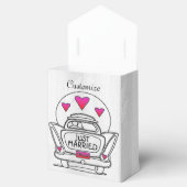 Personalisierte "Just Married Honeymoon Car Fevor  Geschenkschachtel (Geöffnet)