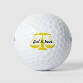 Personalisierte Justizskala Golfball (Vorderseite)