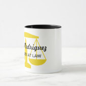 Personalisierte Justizskala Tasse (Zentrum)