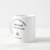 Personalisierte JW-Geschenke Jehovah brennt Soul Kaffeetasse (Vorderseite Links)