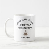 Personalisierte JW-Geschenke Jehovah brennt Soul Kaffeetasse (Links)