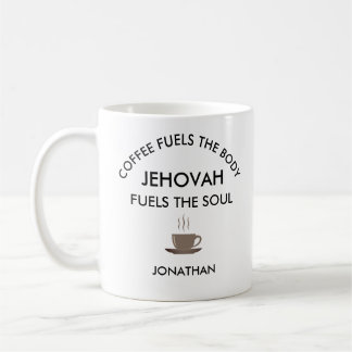 Personalisierte JW-Geschenke Jehovah brennt Soul Kaffeetasse