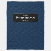 Personalisierte JW Taufe Geschenke für Brüder - Ma Fleecedecke (Vorderseite)