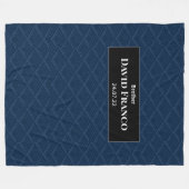 Personalisierte JW Taufe Geschenke für Brüder - Ma Fleecedecke (Vorderseite (Horizontal))