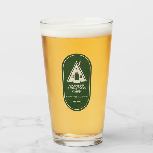 Personalisierte Kabine mit Rahmen A Glas (Vorne (Gefüllt))