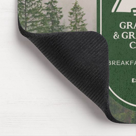 Personalisierte Kabine mit Rahmen A Mousepad (Ecke)