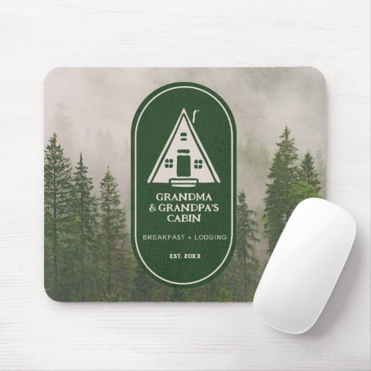 Personalisierte Kabine mit Rahmen A Mousepad (Mit Mouse)