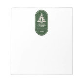 Personalisierte Kabine mit Rahmen A Notizblock (Vorderseite)