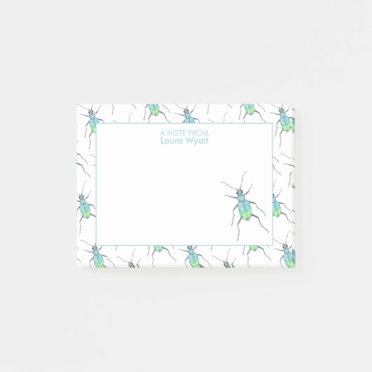 Personalisierte Käfer Post-it Klebezettel (Vorderseite)