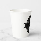 Personalisierte Kaffee-Shop Logo-Kaffeepapiertasse Pappbecher (Rechts)