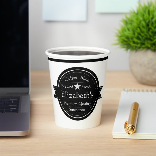 Personalisierte Kaffee-Shop Logo-Kaffeepapiertasse Pappbecher (InSitu)