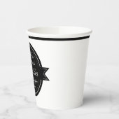 Personalisierte Kaffee-Shop Logo-Kaffeepapiertasse Pappbecher (Links)