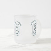 Personalisierte Kaffee-Tasse: Beginnen Sie Ihren T Mattglastasse (VorderseiteRechts)