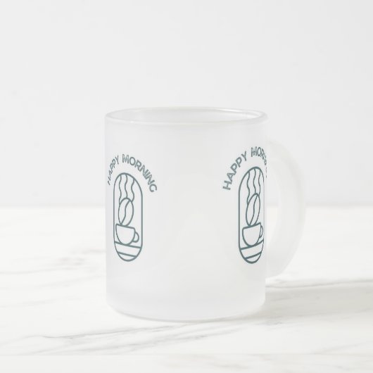 Personalisierte Kaffee-Tasse: Beginnen Sie Ihren T Mattglastasse (VorderseiteRechts)