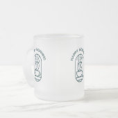 Personalisierte Kaffee-Tasse: Beginnen Sie Ihren T Mattglastasse (Vorderseite Links)