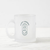 Personalisierte Kaffee-Tasse: Beginnen Sie Ihren T Mattglastasse (Links)