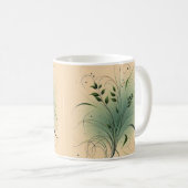 Personalisierte Kaffee-Tasse/Blumendesign Glossy-T Kaffeetasse (VorderseiteRechts)
