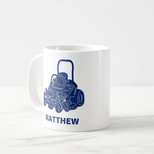 Personalisierte Kaffee-Tasse für Landscapes, Mäher Kaffeetasse (Vorderseite Links)