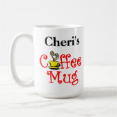 Personalisierte Kaffee-Tasse Kaffeetasse (Links)