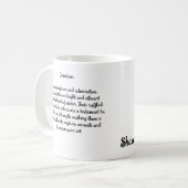 Personalisierte Kaffee-Tasse mit Januar-Geburtstag Kaffeetasse (Vorderseite Links)