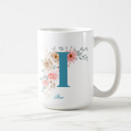 Personalisierte Kaffee-Tasse mit Name & Alphabet I Kaffeetasse
