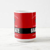 Personalisierte Kaffee-Tasse mit schwarzem Abschlu Kaffeetasse (Mittel)