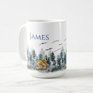 Personalisierte Kaffee Tasse Nordic Mountain Thema