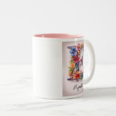 Personalisierte Kaffee-Tasse Zweifarbige Tasse (VorderseiteRechts)