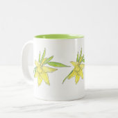 Personalisierte Kaffee-Tasse Zweifarbige Tasse (Vorderseite Links)